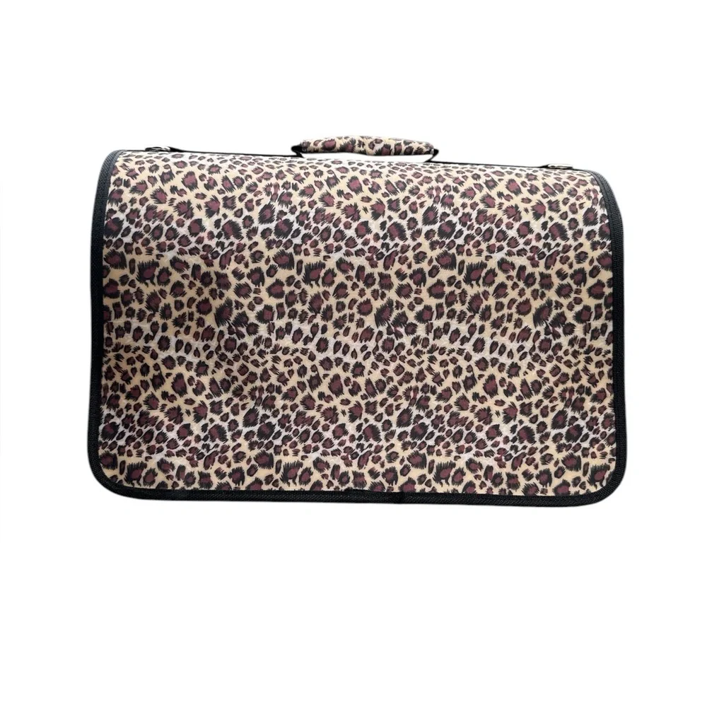 Leopard Print Pet Carrier Soft Side